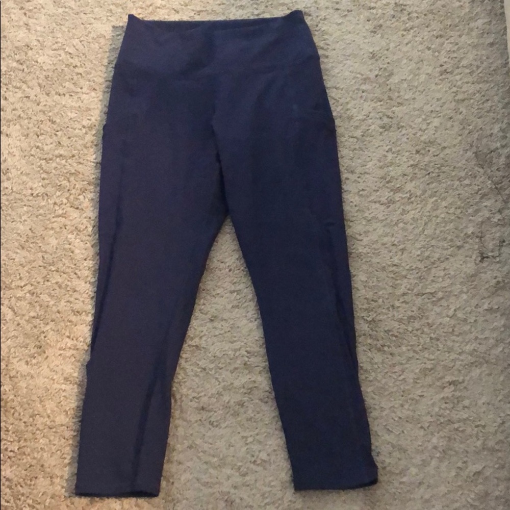 Fabletics size M heathered blue leggings